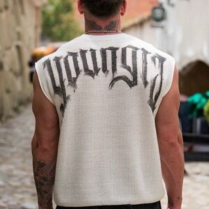 YoungLa 3012 - DROP SHOULDER KNIT CUT-OFF